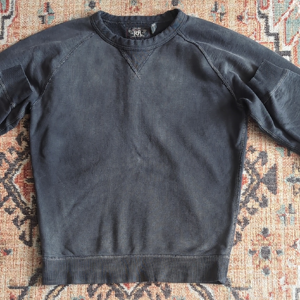Ralph Lauren Double RL Men's Loopwheel Terry Cotton Crewneck Sweater